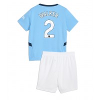 Koszulka piłkarska Manchester City Kyle Walker #2 Strój Domowy dla dzieci 2024-25 tanio Krótki Rękaw (+ Krótkie spodenki)